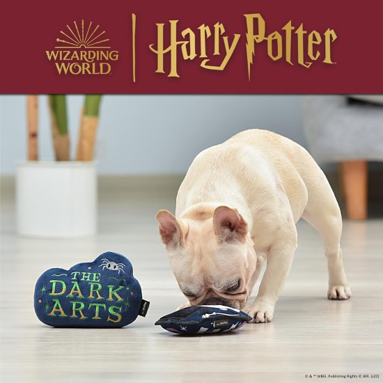 Harry Potter Voldemort 2 Piece Dog Toy Set, 6 Inch You Know Who Plush Figure, Toy and Dark Arts Plush Silhouette, Flat Toy, Official Pet Toy and Accessories, Voldemort Harry Potter Voldemort 2 Piece Dog Toy Set, 6 Inch You Know Who Plush Figure, Toy and Dark Arts Plush Silhouette, Flat Toy, Official Pet Toy and Accessories, Voldemort