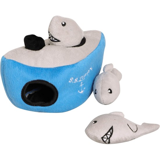 Hide & Seek Shark Brain Training Interactive Plush Pet Toy Hide & Seek Shark Brain Training Interactive Plush Pet Toy