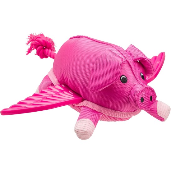 House of Paws Pink Pig TPR Wings Dog Toy