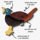 Hunt & Squeak Pheasant, Multi Textured, Fetch & Fetch Plush, Dog & Puppy Toy with Hidden Squeaker and Crinkle Paper Hunt & Squeak Pheasant, Multi Textured, Fetch & Fetch Plush, Dog & Puppy Toy with Hidden Squeaker and Crinkle Paper