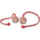 IDC 50mm Ribbed Rubber Ball with Cord IDC 50mm Ribbed Rubber Ball with Cord