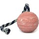 IDC 70mm Ribbed Rubber Ball with Cord