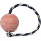 IDC 70mm Ribbed Rubber Ball with Cord