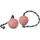 IDC 70mm Ribbed Rubber Ball with Cord