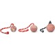 IDC Kautschuk Ball mit Schnur, Geriffelt, 50 mm IDC Kautschuk Ball mit Schnur, Geriffelt, 50 mm