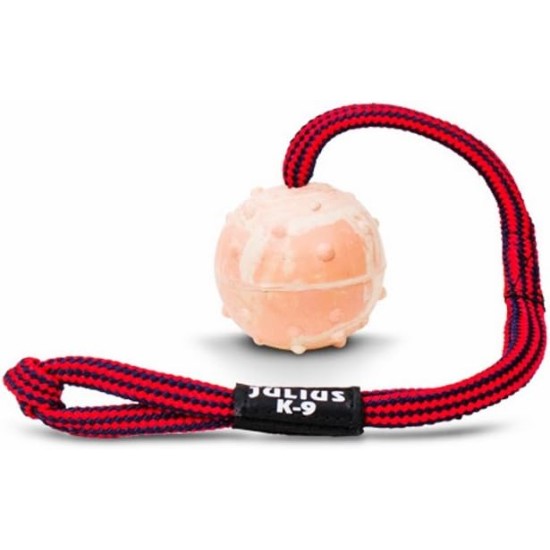 IDC Rubber Ball with Lockable Loop, Fluted 70 mm IDC Rubber Ball with Lockable Loop, Fluted 70 mm