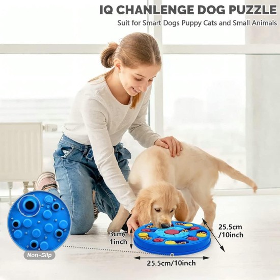 Interactive Dog Puzzle Toy for Puppies, IQStimulation, Treat Training, Treat Dispenser for Intelligent Dogs, Puppies and Cats, Fun Feeding, Slow Feeding, to Help Digestion Interactive Dog Puzzle Toy for Puppies, IQStimulation, Treat Training, Treat Dispenser for Intelligent Dogs, Puppies and Cats, Fun Feeding, Slow Feeding, to Help Digestion