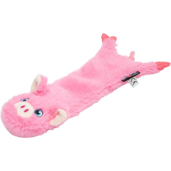 JACK AND VANILLA, 60 cm Pig Plush Toy for Dogs, Realistic Design, Sound and Washable, Ideal for Interactive Games, Bright Colours, Flatties Model JACK AND VANILLA, 60 cm Pig Plush Toy for Dogs, Realistic Design, Sound and Washable, Ideal for Interactive Games, Bright Colours, Flatties Model