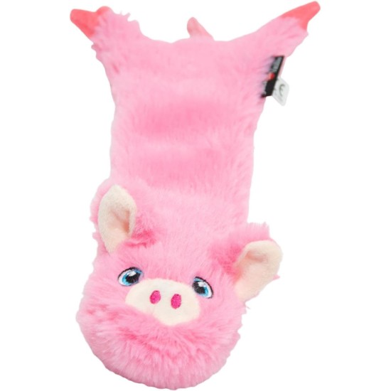 JACK AND VANILLA, 60 cm Pig Plush Toy for Dogs, Realistic Design, Sound and Washable, Ideal for Interactive Games, Bright Colours, Flatties Model