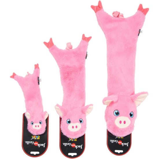 JACK AND VANILLA, 60 cm Pig Plush Toy for Dogs, Realistic Design, Sound and Washable, Ideal for Interactive Games, Bright Colours, Flatties Model JACK AND VANILLA, 60 cm Pig Plush Toy for Dogs, Realistic Design, Sound and Washable, Ideal for Interactive Games, Bright Colours, Flatties Model