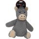 JACK AND VANILLA, Black Monkey Soft Toy for Dogs and Cats Soft Durable Makes Fun Sounds Easy to Clean Great for Playing and Comfort 30cm Black JACK AND VANILLA, Black Monkey Soft Toy for Dogs and Cats Soft Durable Makes Fun Sounds Easy to Clean Great for Playing and Comfort 30cm Black