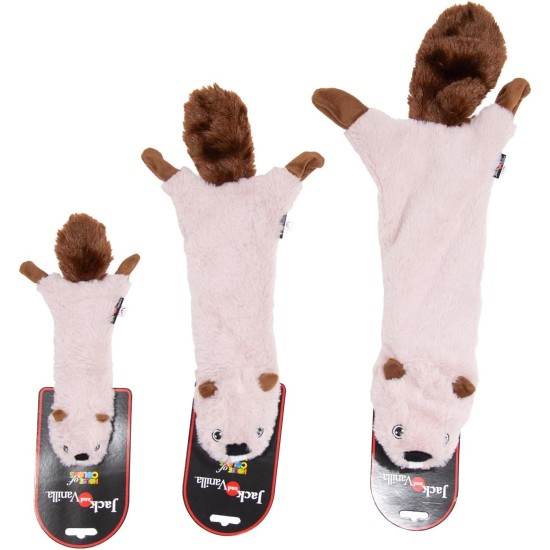 JACK AND VANILLA, Flatties Cow Dog Toy, White/Black, 45 cm, Realistic Design, Sounds and Washable, Ideal for Interactive Games, Bright Colours JACK AND VANILLA, Flatties Cow Dog Toy, White/Black, 45 cm, Realistic Design, Sounds and Washable, Ideal for Interactive Games, Bright Colours