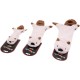 JACK AND VANILLA, Flatties Cow Dog Toy, White/Black, 45 cm, Realistic Design, Sounds and Washable, Ideal for Interactive Games, Bright Colours JACK AND VANILLA, Flatties Cow Dog Toy, White/Black, 45 cm, Realistic Design, Sounds and Washable, Ideal for Interactive Games, Bright Colours