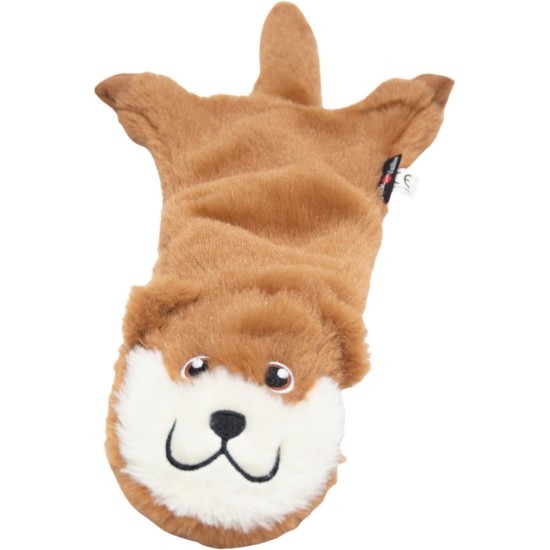 JACK AND VANILLA, Flatties Cow Dog Toy, White/Black, 45 cm, Realistic Design, Sounds and Washable, Ideal for Interactive Games, Bright Colours JACK AND VANILLA, Flatties Cow Dog Toy, White/Black, 45 cm, Realistic Design, Sounds and Washable, Ideal for Interactive Games, Bright Colours