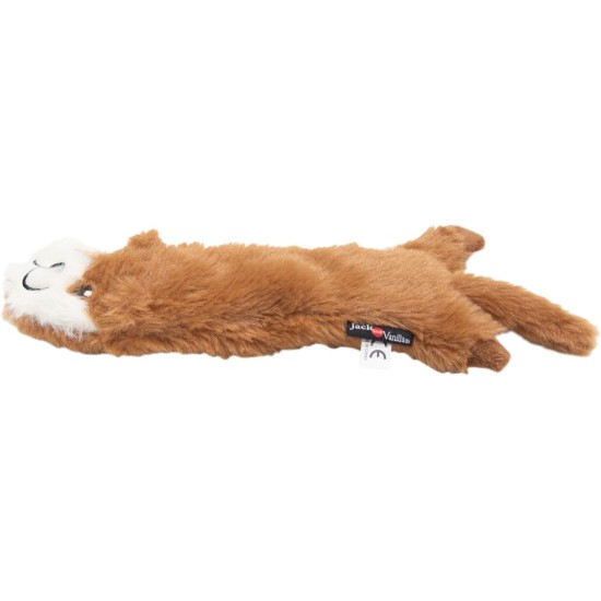 JACK AND VANILLA, Flatties Cow Dog Toy, White/Black, 45 cm, Realistic Design, Sounds and Washable, Ideal for Interactive Games, Bright Colours JACK AND VANILLA, Flatties Cow Dog Toy, White/Black, 45 cm, Realistic Design, Sounds and Washable, Ideal for Interactive Games, Bright Colours