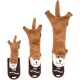 JACK AND VANILLA, Flatties Cow Dog Toy, White/Black, 45 cm, Realistic Design, Sounds and Washable, Ideal for Interactive Games, Bright Colours JACK AND VANILLA, Flatties Cow Dog Toy, White/Black, 45 cm, Realistic Design, Sounds and Washable, Ideal for Interactive Games, Bright Colours