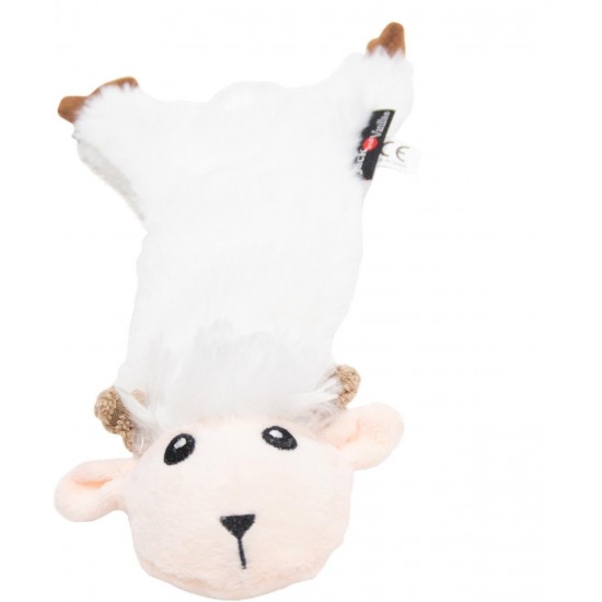 JACK AND VANILLA, Flatties Cow Dog Toy, White/Black, 45 cm, Realistic Design, Sounds and Washable, Ideal for Interactive Games, Bright Colours JACK AND VANILLA, Flatties Cow Dog Toy, White/Black, 45 cm, Realistic Design, Sounds and Washable, Ideal for Interactive Games, Bright Colours