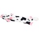 JACK AND VANILLA, Flatties Cow Dog Toy, White/Black, 45 cm, Realistic Design, Sounds and Washable, Ideal for Interactive Games, Bright Colours JACK AND VANILLA, Flatties Cow Dog Toy, White/Black, 45 cm, Realistic Design, Sounds and Washable, Ideal for Interactive Games, Bright Colours
