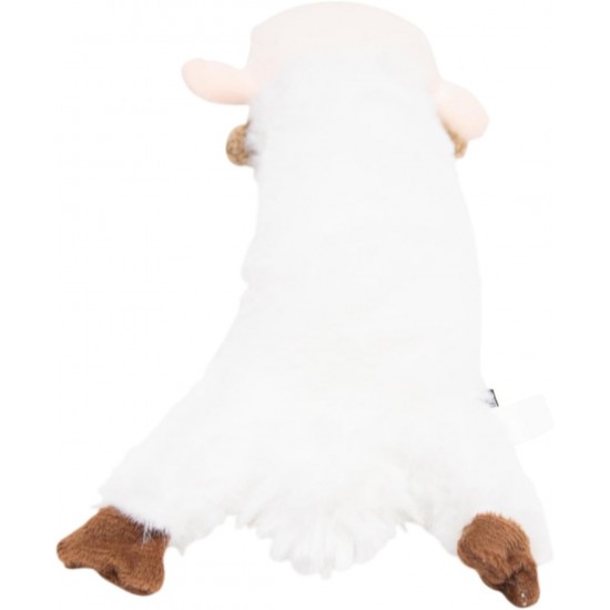 JACK AND VANILLA, Flatties Cow Dog Toy, White/Black, 45 cm, Realistic Design, Sounds and Washable, Ideal for Interactive Games, Bright Colours JACK AND VANILLA, Flatties Cow Dog Toy, White/Black, 45 cm, Realistic Design, Sounds and Washable, Ideal for Interactive Games, Bright Colours