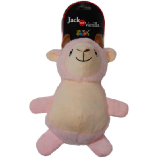 JACK AND VANILLA, Flatties Cow Dog Toy, White/Black, 45 cm, Realistic Design, Sounds and Washable, Ideal for Interactive Games, Bright Colours JACK AND VANILLA, Flatties Cow Dog Toy, White/Black, 45 cm, Realistic Design, Sounds and Washable, Ideal for Interactive Games, Bright Colours