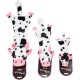 JACK AND VANILLA, Flatties Cow Dog Toy, White/Black, 45 cm, Realistic Design, Sounds and Washable, Ideal for Interactive Games, Bright Colours JACK AND VANILLA, Flatties Cow Dog Toy, White/Black, 45 cm, Realistic Design, Sounds and Washable, Ideal for Interactive Games, Bright Colours