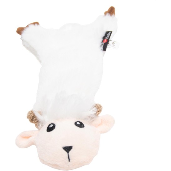 JACK AND VANILLA, Flatties Cow Dog Toy, White/Black, 45 cm, Realistic Design, Sounds and Washable, Ideal for Interactive Games, Bright Colours JACK AND VANILLA, Flatties Cow Dog Toy, White/Black, 45 cm, Realistic Design, Sounds and Washable, Ideal for Interactive Games, Bright Colours