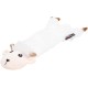 JACK AND VANILLA, Flatties Cow Dog Toy, White/Black, 45 cm, Realistic Design, Sounds and Washable, Ideal for Interactive Games, Bright Colours JACK AND VANILLA, Flatties Cow Dog Toy, White/Black, 45 cm, Realistic Design, Sounds and Washable, Ideal for Interactive Games, Bright Colours