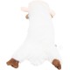 JACK AND VANILLA, Flatties Cow Dog Toy, White/Black, 45 cm, Realistic Design, Sounds and Washable, Ideal for Interactive Games, Bright Colours JACK AND VANILLA, Flatties Cow Dog Toy, White/Black, 45 cm, Realistic Design, Sounds and Washable, Ideal for Interactive Games, Bright Colours
