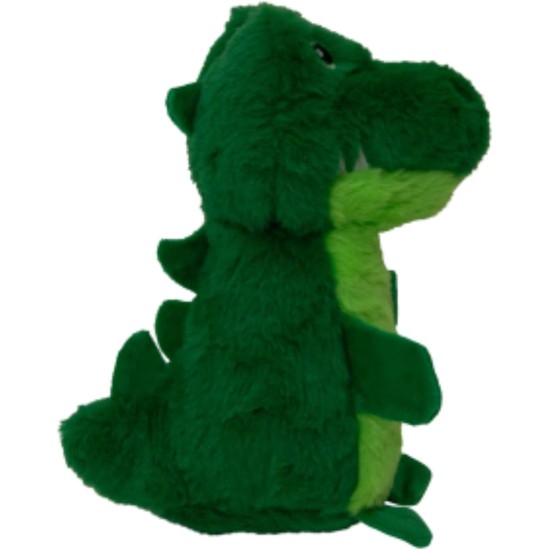 JACK AND VANILLA, Interactive Alligator Cuddly Toy for Dogs and Cats, Integrated Squeaker, Durable and Non-Toxic Materials, Easy to Clean, 18 cm, Green JACK AND VANILLA, Interactive Alligator Cuddly Toy for Dogs and Cats, Integrated Squeaker, Durable and Non-Toxic Materials, Easy to Clean, 18 cm, Green