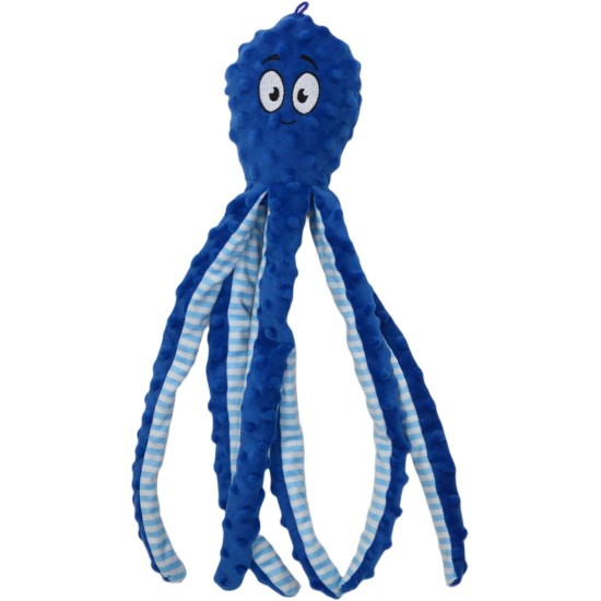 JACK AND VANILLA, Interaktives Oktopus-Hundespielzeug, weich und langlebig, ideal für große Hunde, 45 cm, dunkelblaue Farbe, perfekt zum Spielen und Kuscheln, Bubble-Plüschmodell JACK AND VANILLA, Interaktives Oktopus-Hundespielzeug, weich und langlebig, ideal für große Hunde, 45 cm, dunkelblaue Farbe, perfekt zum Spielen und Kuscheln, Bubble-Plüschmodell