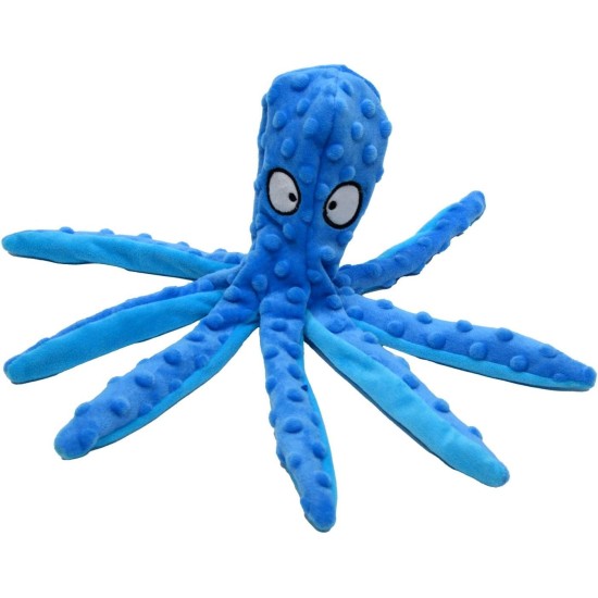 JACK AND VANILLA, Interaktives Oktopus-Hundespielzeug, weich und langlebig, ideal für große Hunde, 45 cm, dunkelblaue Farbe, perfekt zum Spielen und Kuscheln, Bubble-Plüschmodell JACK AND VANILLA, Interaktives Oktopus-Hundespielzeug, weich und langlebig, ideal für große Hunde, 45 cm, dunkelblaue Farbe, perfekt zum Spielen und Kuscheln, Bubble-Plüschmodell