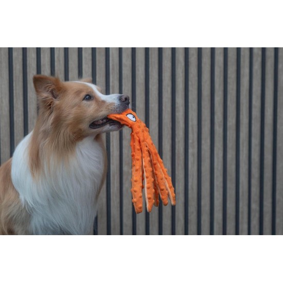 JACK AND VANILLA, Interaktives Oktopus-Hundespielzeug, weich und langlebig, ideal für große Hunde, 45 cm, dunkelblaue Farbe, perfekt zum Spielen und Kuscheln, Bubble-Plüschmodell JACK AND VANILLA, Interaktives Oktopus-Hundespielzeug, weich und langlebig, ideal für große Hunde, 45 cm, dunkelblaue Farbe, perfekt zum Spielen und Kuscheln, Bubble-Plüschmodell