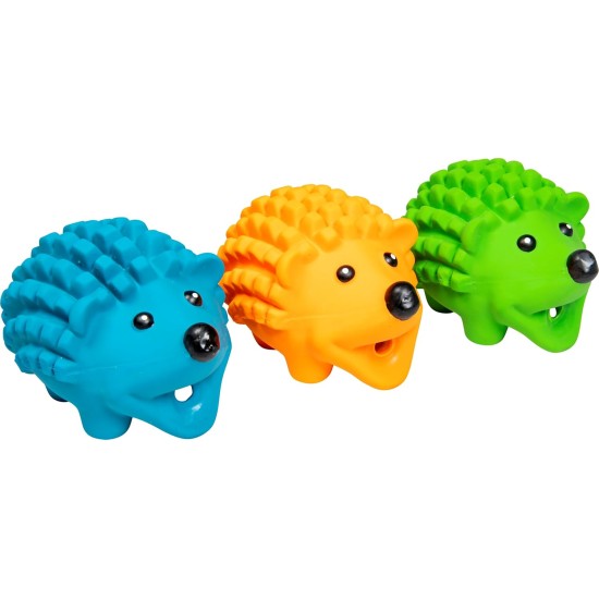 JACK AND VANILLA, Latex Hedgehog, Non-Toxic for Dogs/Cats, Colourful and Playful Design, Stimulates Sensory Development, Size 15 cm, Bright Colour, Latex Toys Model JACK AND VANILLA, Latex Hedgehog, Non-Toxic for Dogs/Cats, Colourful and Playful Design, Stimulates Sensory Development, Size 15 cm, Bright Colour, Latex Toys Model