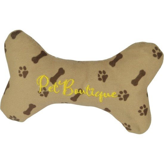 J&E Importers The Pet Store Pet Boutique Super Soft Squeaky Designer Bone Soft Plush Toy - Tan J&E Importers The Pet Store Pet Boutique Super Soft Squeaky Designer Bone Soft Plush Toy - Tan