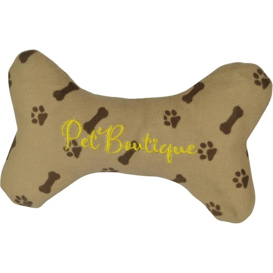 J&E Importers The Pet Store Pet Boutique Super Soft Squeaky Designer Bone Soft Plush Toy - Tan J&E Importers The Pet Store Pet Boutique Super Soft Squeaky Designer Bone Soft Plush Toy - Tan