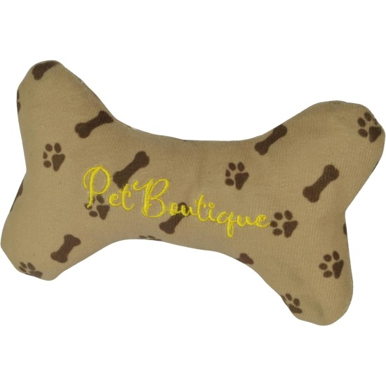 J&E Importers The Pet Store Pet Boutique Super Soft Squeaky Designer Bone Soft Plush Toy - Tan J&E Importers The Pet Store Pet Boutique Super Soft Squeaky Designer Bone Soft Plush Toy - Tan