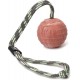 JULIUS K-9 IDC 70mm Ribbed Rubber Ball with Cord JULIUS K-9 IDC 70mm Ribbed Rubber Ball with Cord
