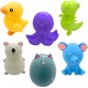 Jalousie 4 Inch Latex Dog Toys Squeaky Toy Soft Rubber Dog Toys Puppy Chew Toy Fetch Game Animal Ball Medium Pets (5 Pieces, Animal Medium) Jalousie 4 Inch Latex Dog Toys Squeaky Toy Soft Rubber Dog Toys Puppy Chew Toy Fetch Game Animal Ball Medium Pets (5 Pieces, Animal Medium)