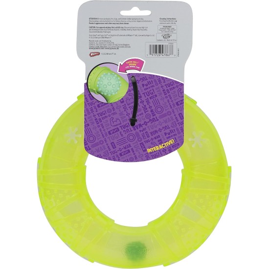 Jazwares Wham-O Pets Chewla-Hoop Treat Dispenser - Boredom Buster, Mentally Stimulating, Challenging Interactive Dog Toy Jazwares Wham-O Pets Chewla-Hoop Treat Dispenser - Boredom Buster, Mentally Stimulating, Challenging Interactive Dog Toy