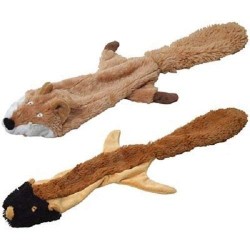 JeffersPet Pack of 2 Chipmunks and Fox Thinnies - No Filling, No Squeakers. JeffersPet Pack of 2 Chipmunks and Fox Thinnies - No Filling, No Squeakers.