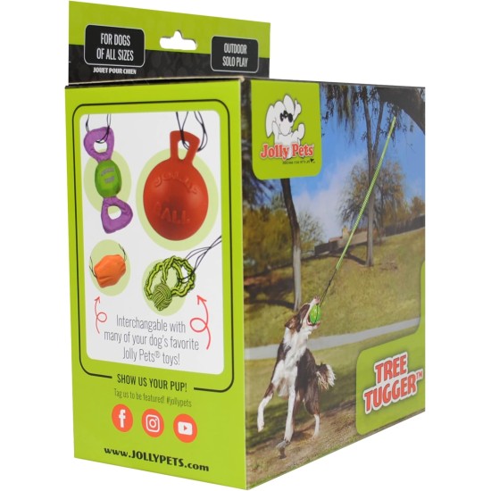 Jolly Pets Dog Train Toy Tree - Green Jolly Pets Dog Train Toy Tree - Green