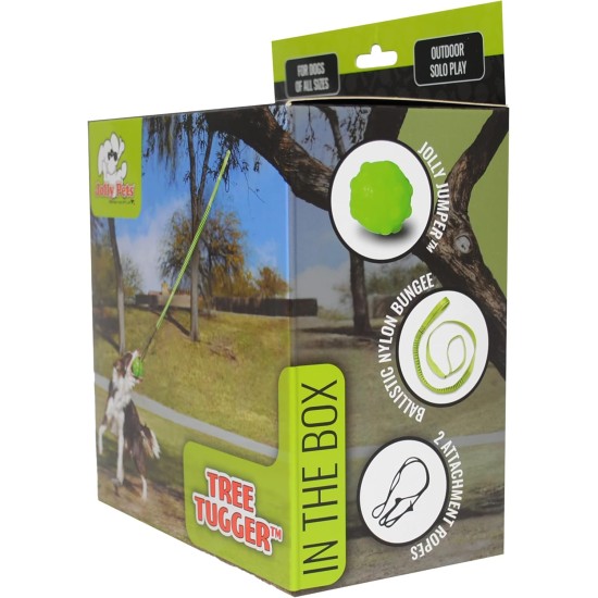 Jolly Pets Dog Train Toy Tree - Green Jolly Pets Dog Train Toy Tree - Green