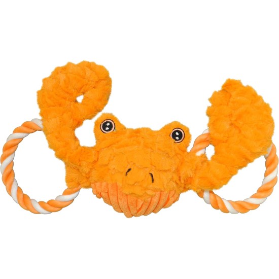 Jolly Pets Tug-A-Mals Crab Dog Toy, Medium Jolly Pets Tug-A-Mals Crab Dog Toy, Medium