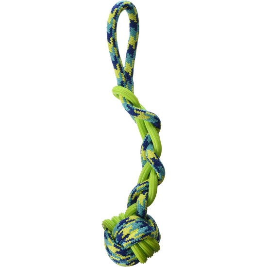K9 Fitness by Zeus Rope and TPR Ball Tug, 16-Inch K9 Fitness by Zeus Rope and TPR Ball Tug, 16-Inch