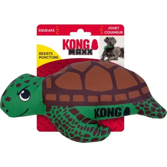 KONG Maxx Ballistic 2 Ply Heavy Duty Dog Toy, Turtle, Medium