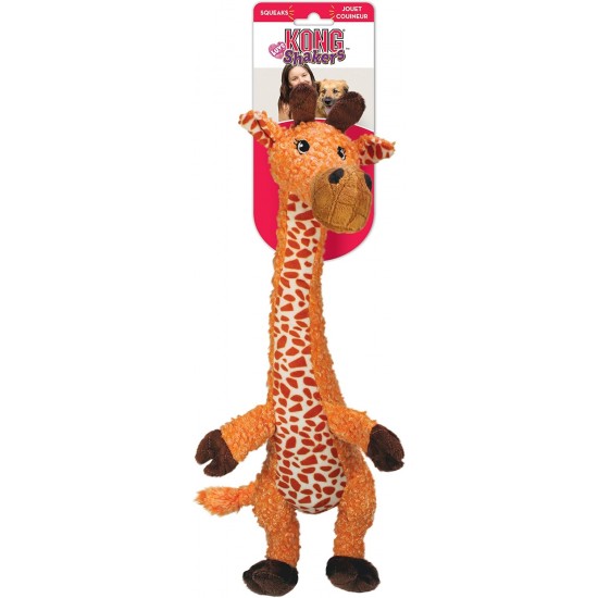KONG Shakers Luvs Giraffe Large - Extra Long Squeaky Dog Toy for Large Dogs - Soft Tug & Throw Toy with Plush Toy Design for Interactive Fun KONG Shakers Luvs Giraffe Large - Extra Long Squeaky Dog Toy for Large Dogs - Soft Tug & Throw Toy with Plush Toy Design for Interactive Fun