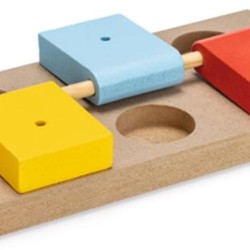 Karlie 43010 Activity Toy Puppy Wooden Colourful Clays 23 x 12 x 4 cm One Size Natural Karlie 43010 Activity Toy Puppy Wooden Colourful Clays 23 x 12 x 4 cm One Size Natural
