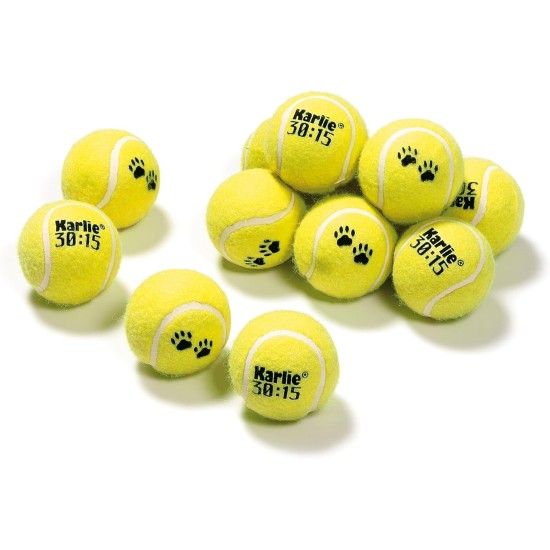 Karlie 45634 Tennis Balls Set of 12 6 cm 30:15 Karlie 45634 Tennis Balls Set of 12 6 cm 30:15
