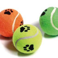 Karlie 45650 Tennis Balls with Squeaker Assorted Colours Set of 3 Karlie 45650 Tennis Balls with Squeaker Assorted Colours Set of 3
