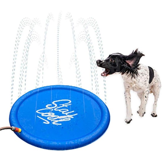 Karlie 522123 Splashy Dog Sprinkler Mat Diameter 100 cm S Blue 390 g Karlie 522123 Splashy Dog Sprinkler Mat Diameter 100 cm S Blue 390 g